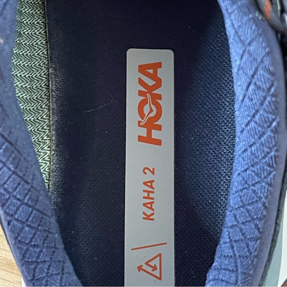 HOKA Men’s Kaha 2 Low GTX Leather Gore-Tex Hiking Sneakers. 8.5 D blue grey - Picture 13 of 13